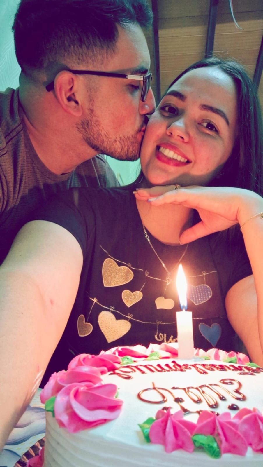 Un beso y una celebración